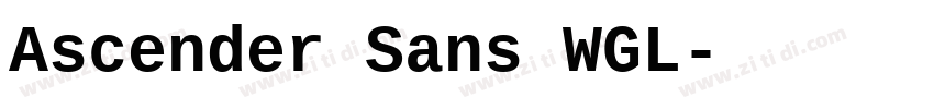 Ascender Sans WGL字体转换